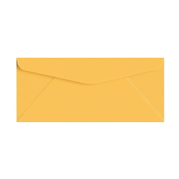 4 1/8 x 9 1/2 Blank Letter 10 Bright Orange Colored Envelopes No Pack of 25